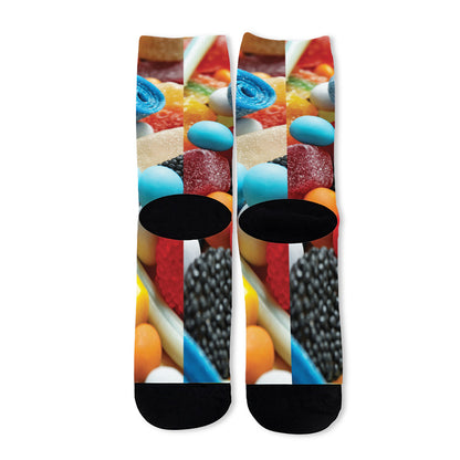 Yummy Gummy Print Long Socks
