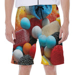 Yummy Gummy Print Men's Beach Shorts