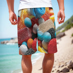Yummy Gummy Print Men's Cargo Shorts