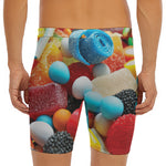 Yummy Gummy Print Men's Long Boxer Briefs