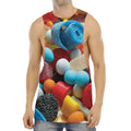 Yummy Gummy Print Men's Muscle Tank Top
