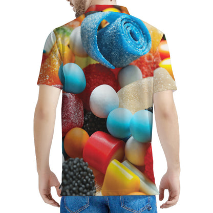 Yummy Gummy Print Men's Polo Shirt