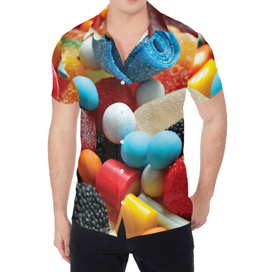 Yummy Gummy Print Men's Shirt