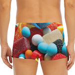 Yummy Gummy Print Men's Short Boxer Briefs