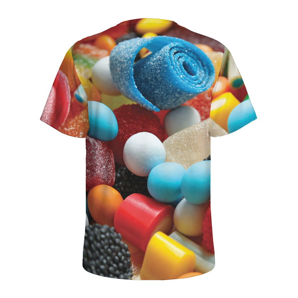 Yummy Gummy Print Men's Sports T-Shirt