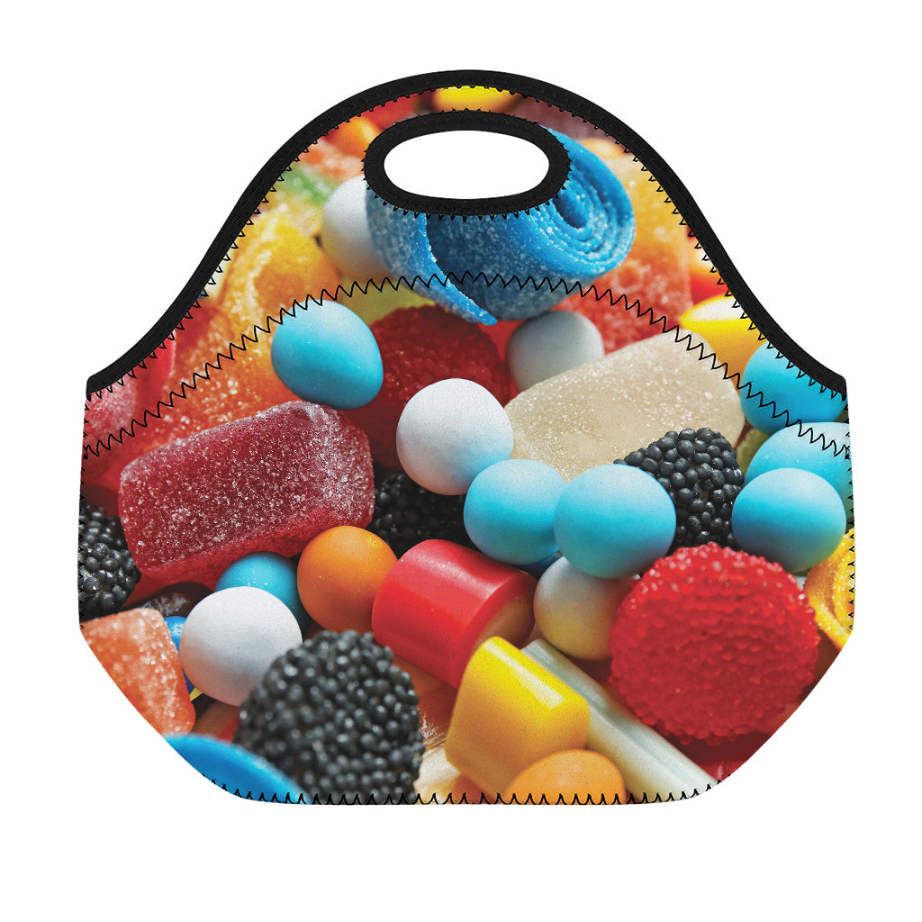 Yummy Gummy Print Neoprene Lunch Bag