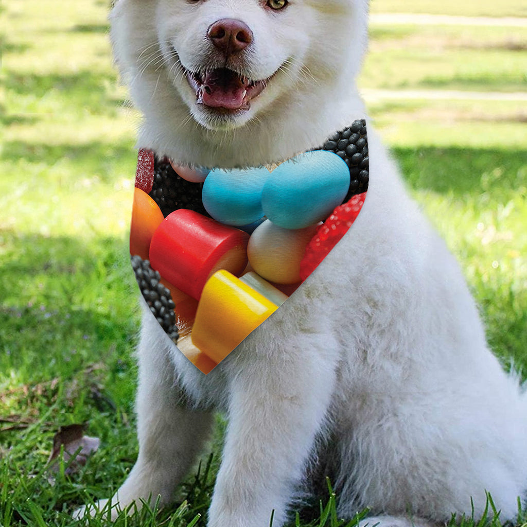Yummy Gummy Print Over The Collar Dog Bandana