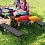 Yummy Gummy Print Picnic Table Cover