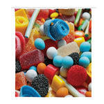 Yummy Gummy Print Polyester Shower Curtain
