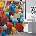 Yummy Gummy Print Premium Shower Curtain