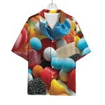 Yummy Gummy Print Rayon Hawaiian Shirt
