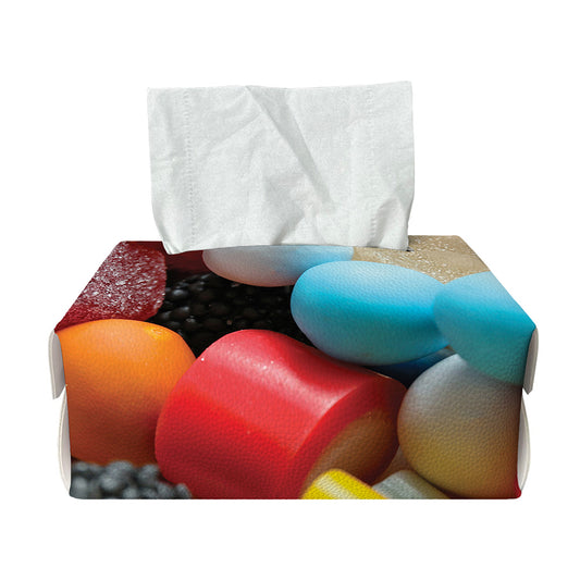 Yummy Gummy Print Rectangle Tissue Box Cover