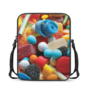 Yummy Gummy Print Rectangular Crossbody Bag