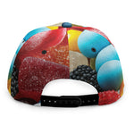 Yummy Gummy Print Snapback Cap