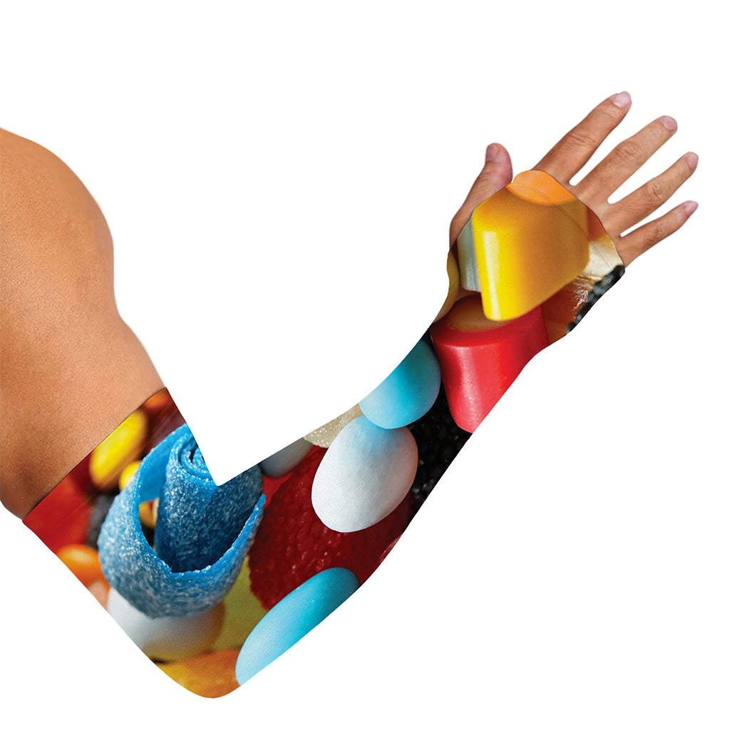 Yummy Gummy Print Sun Protection Arm Sleeves