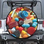 Yummy Gummy Print Tire Cover With Camera Hole