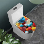 Yummy Gummy Print Toilet Lid Cover
