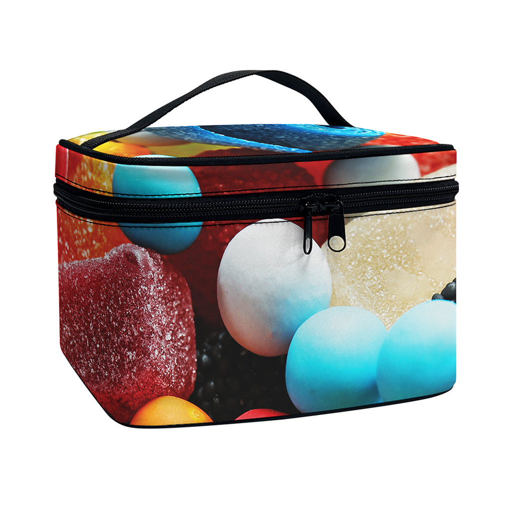 Yummy Gummy Print Travel Makeup Bag