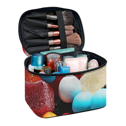 Yummy Gummy Print Travel Makeup Bag