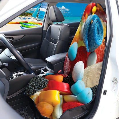 Yummy Gummy Print Waterproof Car Seat Cover