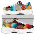 Yummy Gummy Print White Chunky Shoes