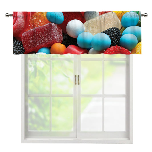 Yummy Gummy Print Window Valance