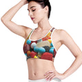 Yummy Gummy Print Women's Sports Bra