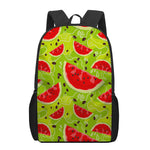 Yummy Watermelon Pieces Pattern Print 17 Inch Backpack