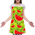 Yummy Watermelon Pieces Pattern Print Adjustable Apron