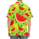 Yummy Watermelon Pieces Pattern Print Aloha Shirt