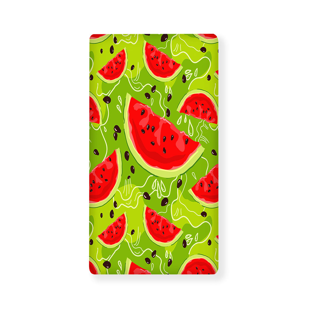 Yummy Watermelon Pieces Pattern Print Baby Crib Sheet