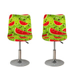 Yummy Watermelon Pieces Pattern Print Bar Stool Covers