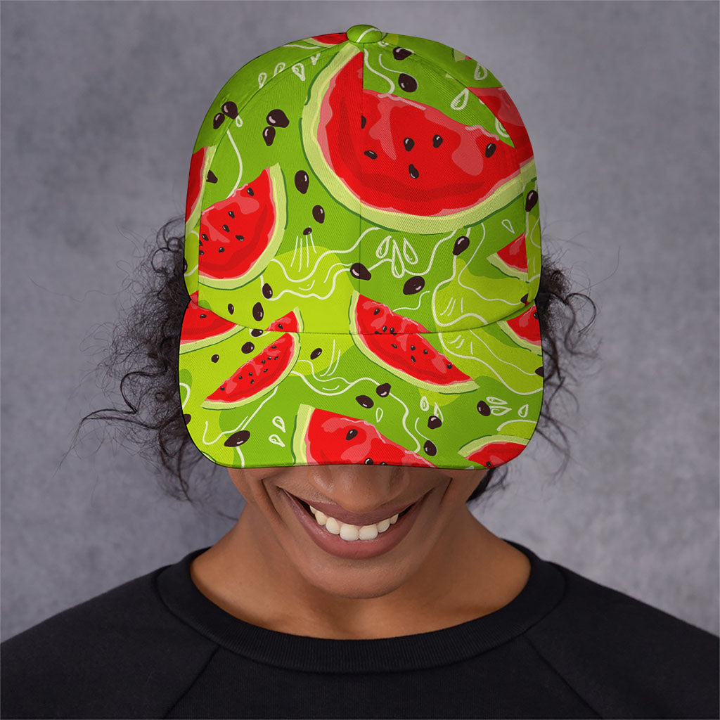 Yummy Watermelon Pieces Pattern Print Baseball Cap