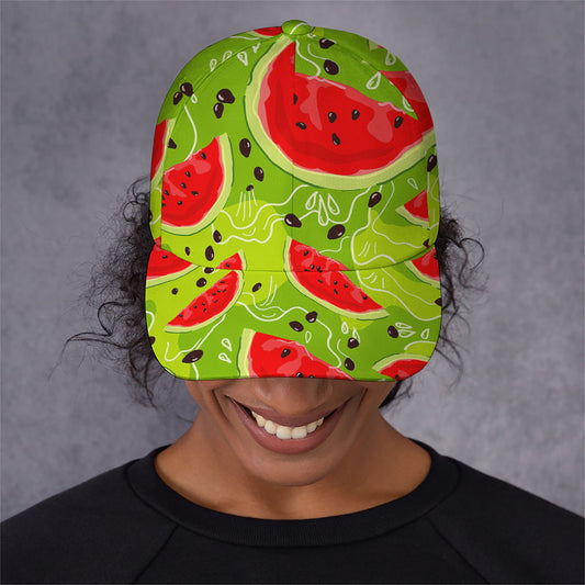 Yummy Watermelon Pieces Pattern Print Baseball Cap