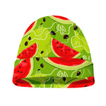 Yummy Watermelon Pieces Pattern Print Beanie