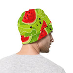 Yummy Watermelon Pieces Pattern Print Beanie