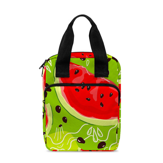 Yummy Watermelon Pieces Pattern Print Bible Tote Bag