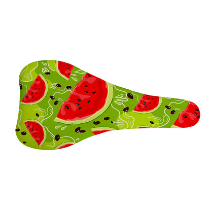 Yummy Watermelon Pieces Pattern Print Bicycle Seat Cover