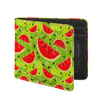 Yummy Watermelon Pieces Pattern Print Bifold Wallet