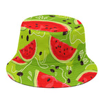 Yummy Watermelon Pieces Pattern Print Bucket Hat