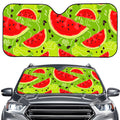 Yummy Watermelon Pieces Pattern Print Car Windshield Sun Shade