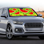 Yummy Watermelon Pieces Pattern Print Car Windshield Sun Shade