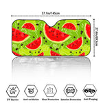 Yummy Watermelon Pieces Pattern Print Car Windshield Sun Shade