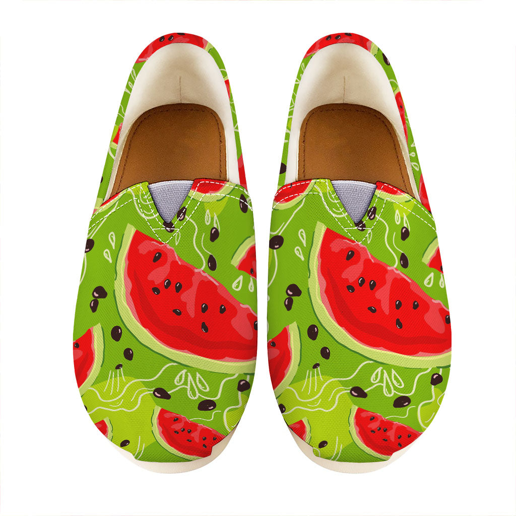 Yummy Watermelon Pieces Pattern Print Casual Shoes