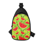Yummy Watermelon Pieces Pattern Print Chest Bag