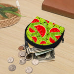 Yummy Watermelon Pieces Pattern Print Coin Purse