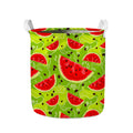 Yummy Watermelon Pieces Pattern Print Collapsible Laundry Basket