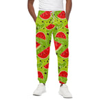 Yummy Watermelon Pieces Pattern Print Cotton Pants