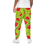 Yummy Watermelon Pieces Pattern Print Cotton Pants