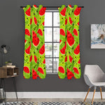 Yummy Watermelon Pieces Pattern Print Curtain